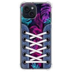 Funda Silicona Antigolpes compatible con IPhone 15 Plus (6.7) diseño Zapatillas 07 Dibujos