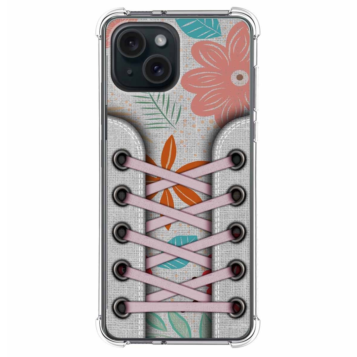 Funda Silicona Antigolpes compatible con IPhone 15 Plus (6.7) diseño Zapatillas 09 Dibujos