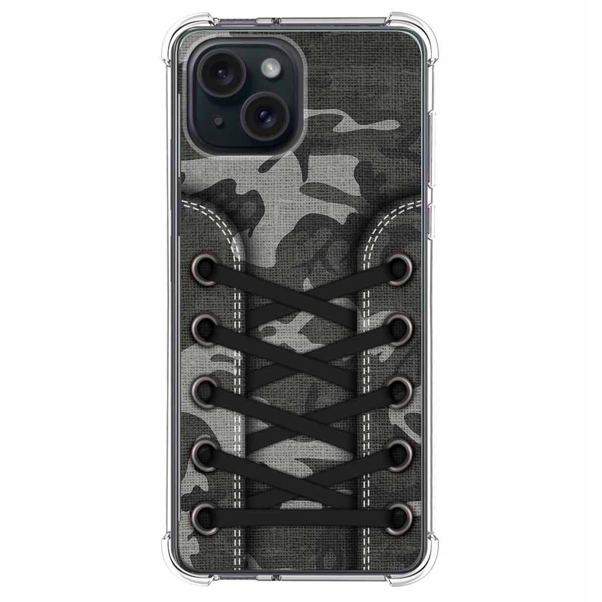 Funda Silicona Antigolpes compatible con IPhone 15 Plus (6.7) diseño Zapatillas 15 Dibujos