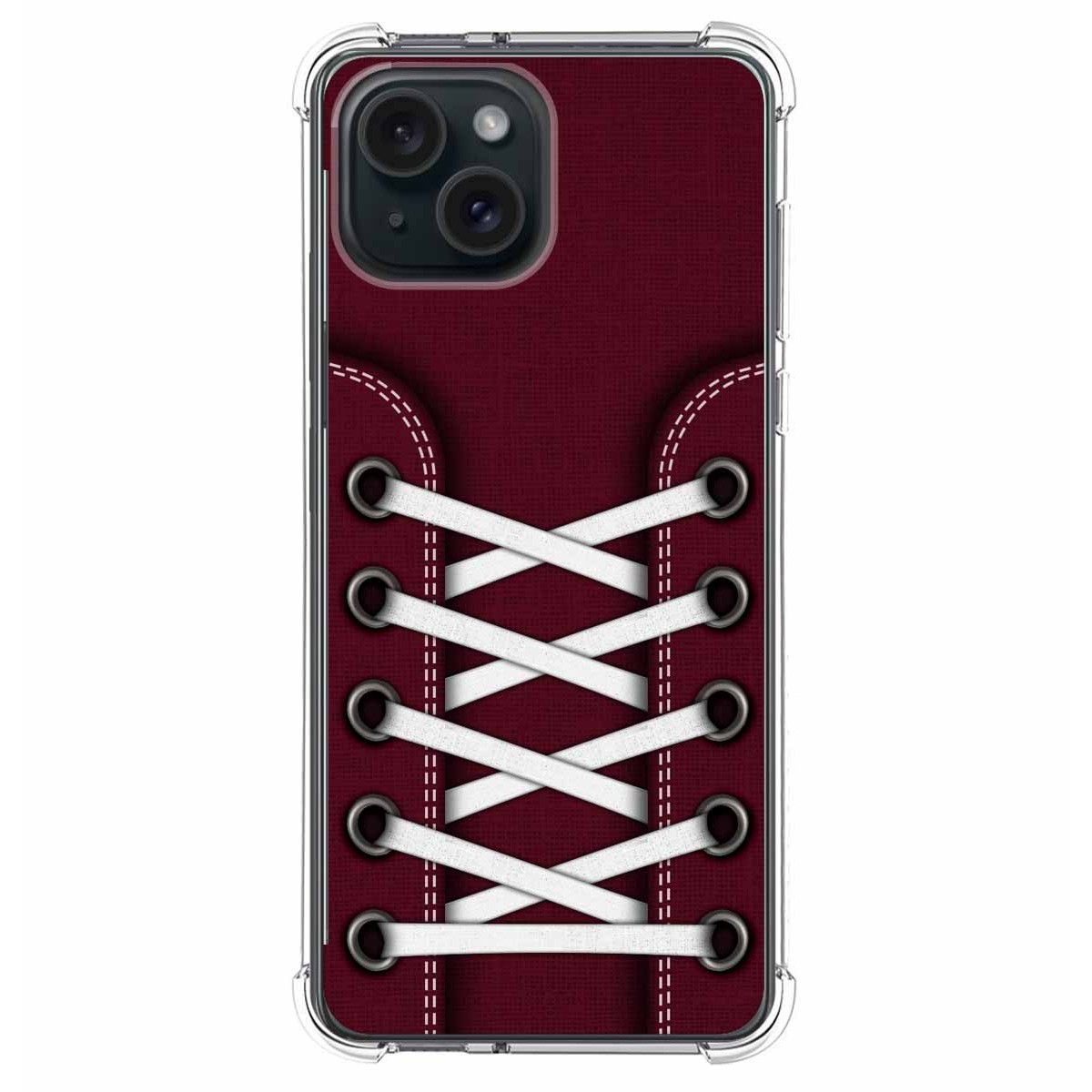 Funda Silicona Antigolpes compatible con IPhone 15 Plus (6.7) diseño Zapatillas 17 Dibujos