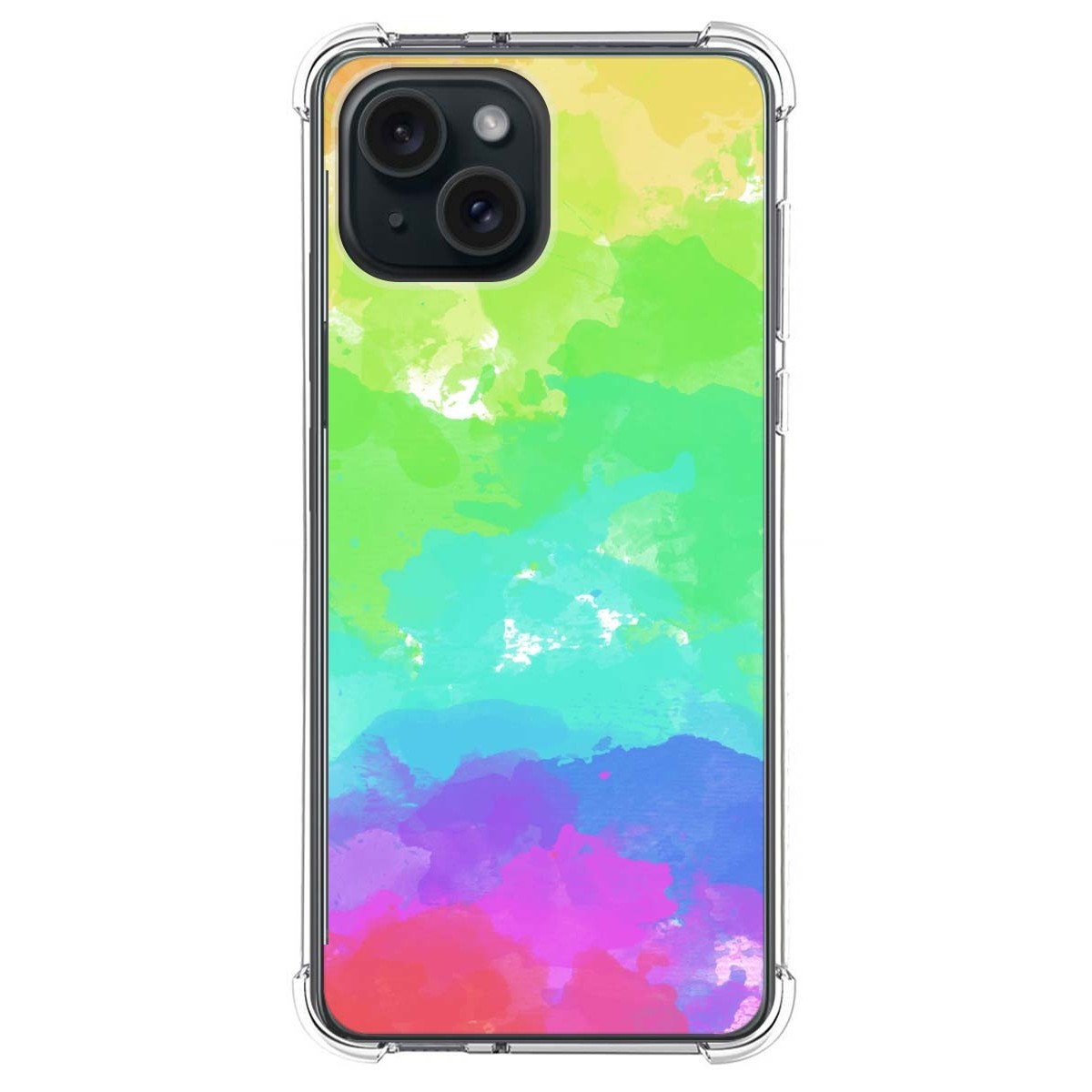 Funda Silicona Antigolpes compatible con IPhone 15 Plus (6.7) diseño Acuarela 03 Dibujos