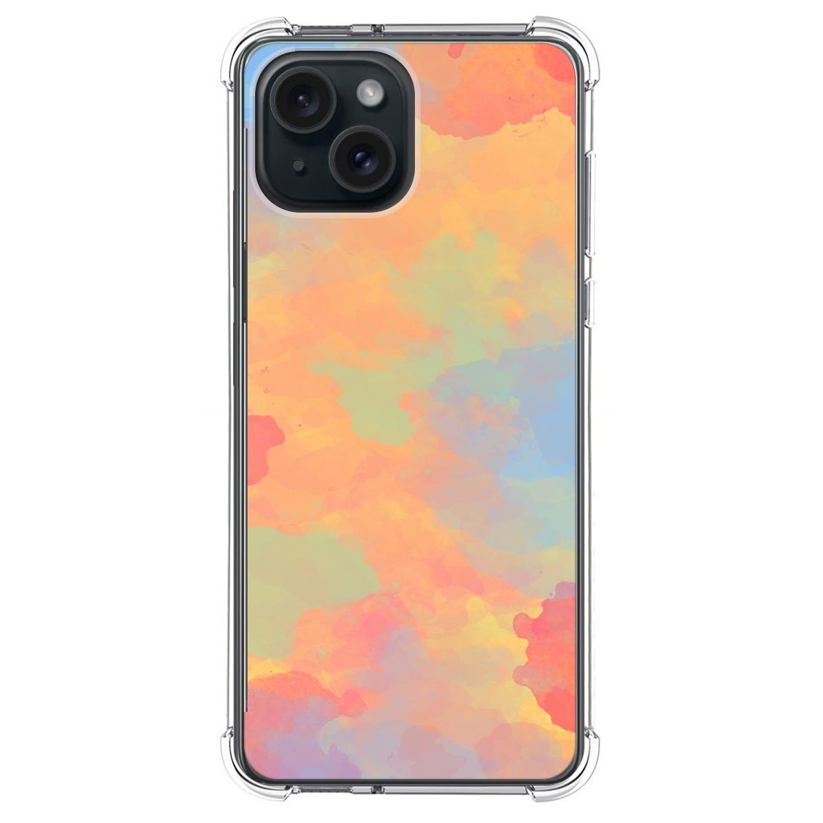 Funda Silicona Antigolpes compatible con IPhone 15 Plus (6.7) diseño Acuarela 08 Dibujos