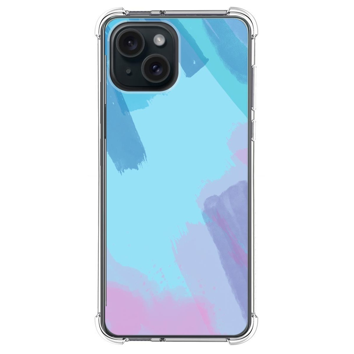 Funda Silicona Antigolpes compatible con IPhone 15 Plus (6.7) diseño Acuarela 10 Dibujos
