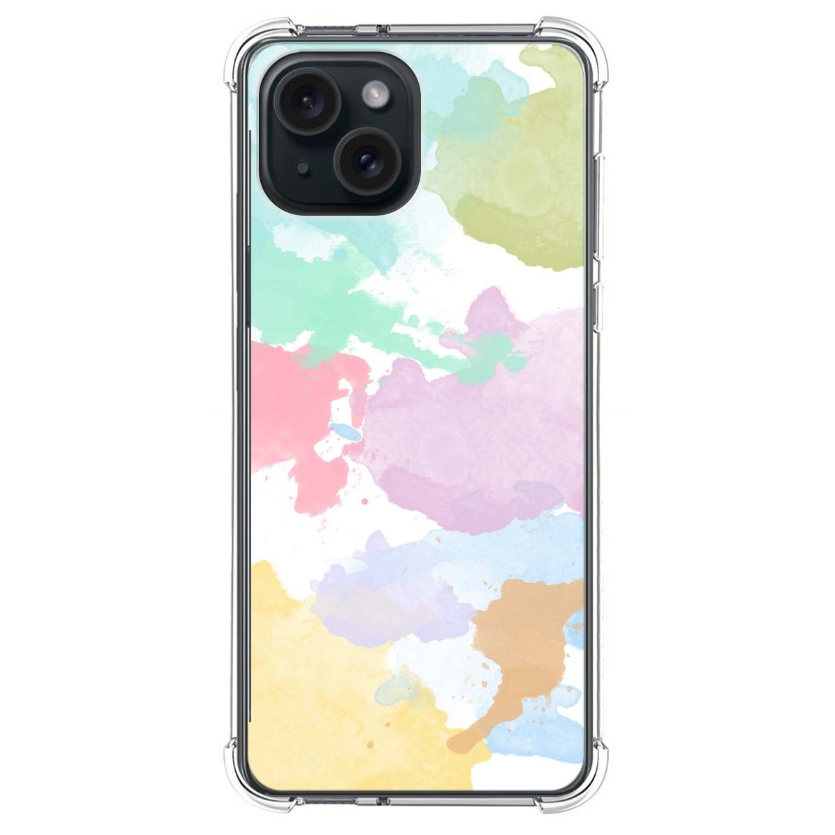 Funda Silicona Antigolpes compatible con IPhone 15 Plus (6.7) diseño Acuarela 11 Dibujos