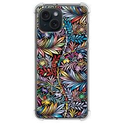 Funda Silicona Antigolpes compatible con IPhone 15 Plus (6.7) diseño Flores 04 Dibujos