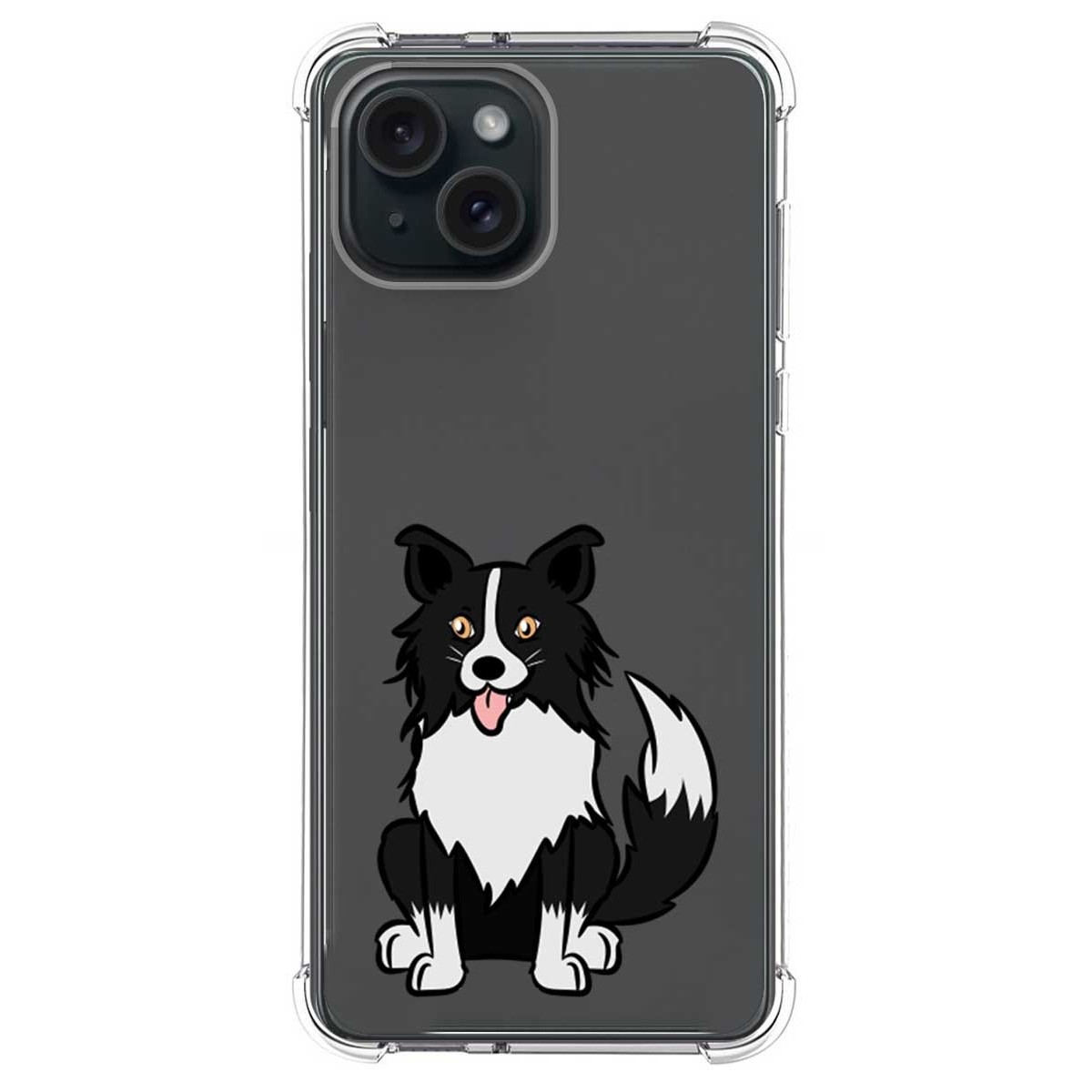 Funda Silicona Antigolpes compatible con IPhone 15 Plus (6.7) diseño Perros 01 Dibujos