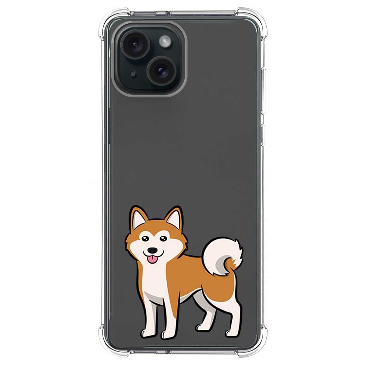 Funda Silicona Antigolpes compatible con IPhone 15 Plus (6.7) diseño Perros 02 Dibujos