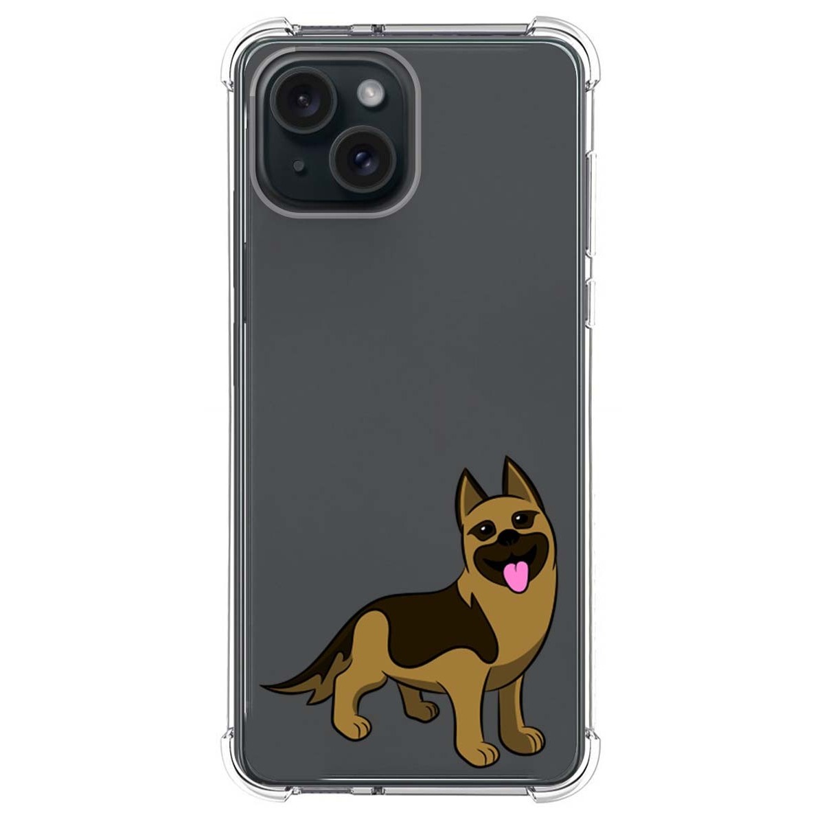 Funda Silicona Antigolpes compatible con IPhone 15 Plus (6.7) diseño Perros 03 Dibujos