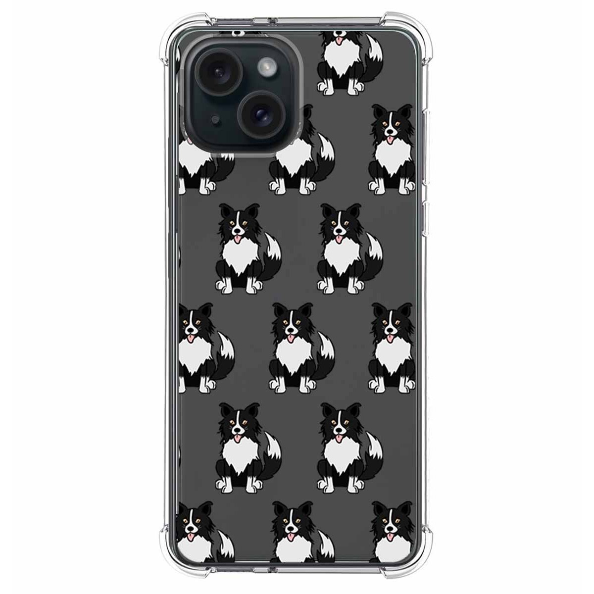 Funda Silicona Antigolpes compatible con IPhone 15 Plus (6.7) diseño Perros 07 Dibujos