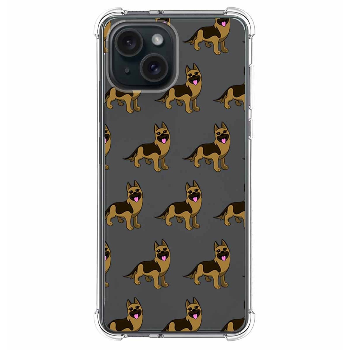 Funda Silicona Antigolpes compatible con IPhone 15 Plus (6.7) diseño Perros 09 Dibujos