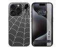 Funda Silicona Transparente compatible con IPhone 15 Pro (6.1) diseño Araña Dibujos