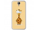 Funda Gel Tpu para Homtom HT3 Diseño Jirafa Dibujos