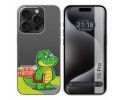 Funda Silicona Transparente compatible con IPhone 15 Pro (6.1) diseño Coco Dibujos