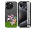 Funda Silicona Transparente compatible con IPhone 15 Pro (6.1) diseño Conejo Dibujos