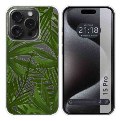 Funda Silicona Transparente compatible con IPhone 15 Pro (6.1) diseño Jungla Dibujos