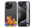 Funda Silicona Transparente compatible con IPhone 15 Pro (6.1) diseño Leopardo Dibujos