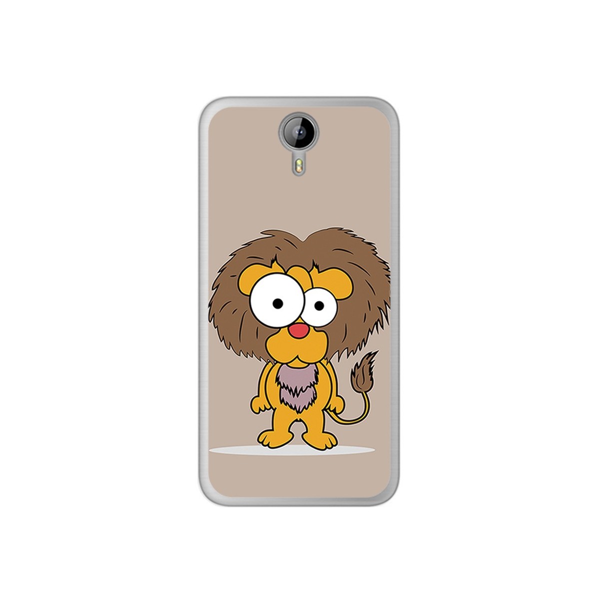 Funda Gel Tpu para Homtom HT3 Diseño Leon Dibujos