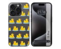 Funda Silicona Transparente compatible con IPhone 15 Pro (6.1) diseño Pato Dibujos