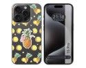 Funda Silicona Transparente compatible con IPhone 15 Pro (6.1) diseño Piña Dibujos