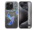 Funda Silicona Transparente compatible con IPhone 15 Pro (6.1) diseño Plumas Dibujos