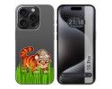 Funda Silicona Transparente compatible con IPhone 15 Pro (6.1) diseño Tigre Dibujos