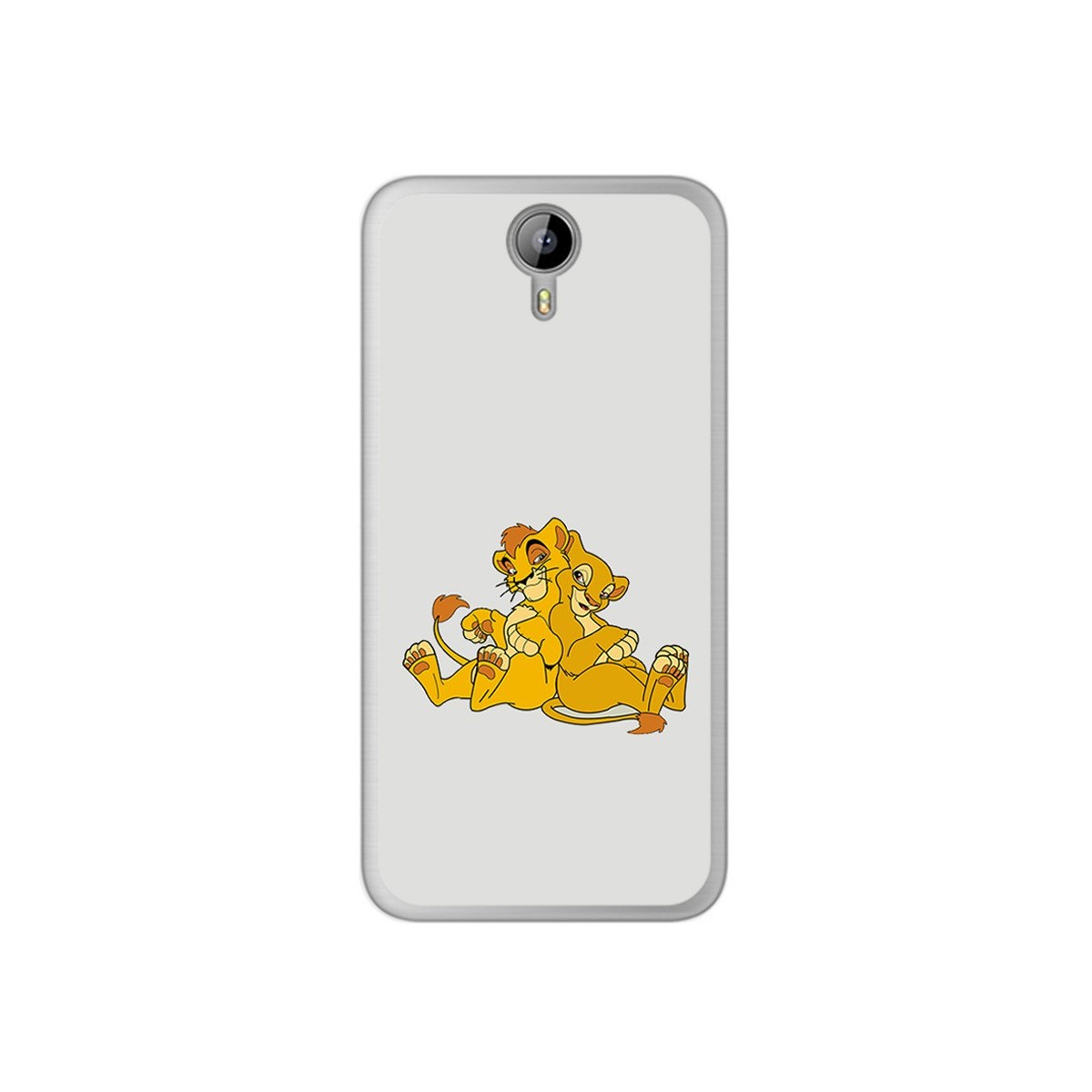 Funda Gel Tpu para Homtom HT3 Diseño Leones Dibujos