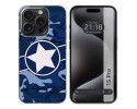 Funda Silicona compatible con IPhone 15 Pro (6.1) diseño Camuflaje 03 Dibujos