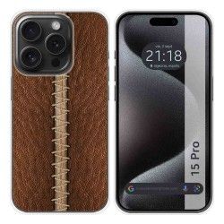 Funda Silicona compatible con IPhone 15 Pro (6.1) diseño Cuero 01 Dibujos