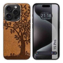 Funda Silicona compatible con IPhone 15 Pro (6.1) diseño Cuero 03 Dibujos