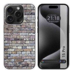 Funda Silicona compatible con IPhone 15 Pro (6.1) diseño Ladrillo 02 Dibujos