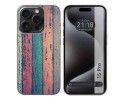 Funda Silicona compatible con IPhone 15 Pro (6.1) diseño Madera 10 Dibujos