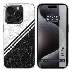 Funda Silicona compatible con IPhone 15 Pro (6.1) diseño Mármol 01 Dibujos
