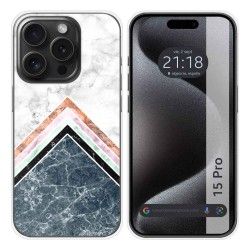 Funda Silicona compatible con IPhone 15 Pro (6.1) diseño Mármol 05 Dibujos