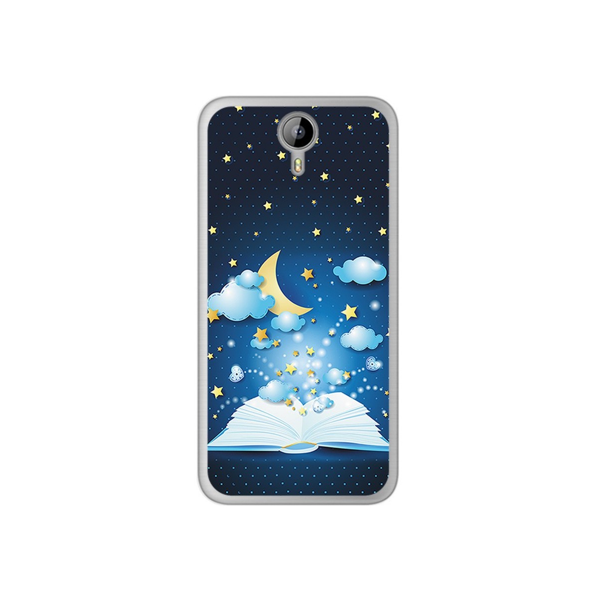 Funda Gel Tpu para Homtom HT3 Diseño Libro Cuentos Dibujos