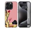 Funda Silicona compatible con IPhone 15 Pro (6.1) diseño Brochas Dibujos