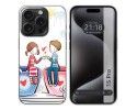 Funda Silicona compatible con IPhone 15 Pro (6.1) diseño Café Dibujos
