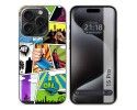 Funda Silicona compatible con IPhone 15 Pro (6.1) diseño Comic Dibujos