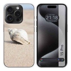 Funda Silicona compatible con IPhone 15 Pro (6.1) diseño Concha Dibujos