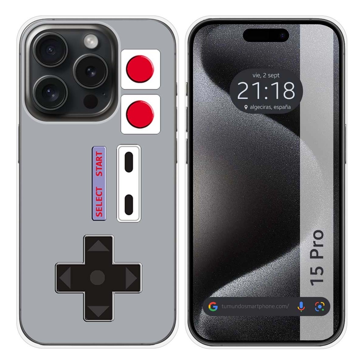 Funda Silicona compatible con IPhone 15 Pro (6.1) diseño Consola Dibujos