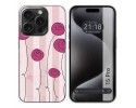 Funda Silicona compatible con IPhone 15 Pro (6.1) diseño Flores Vintage Dibujos