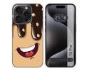 Funda Silicona compatible con IPhone 15 Pro (6.1) diseño Helado Chocolate Dibujos
