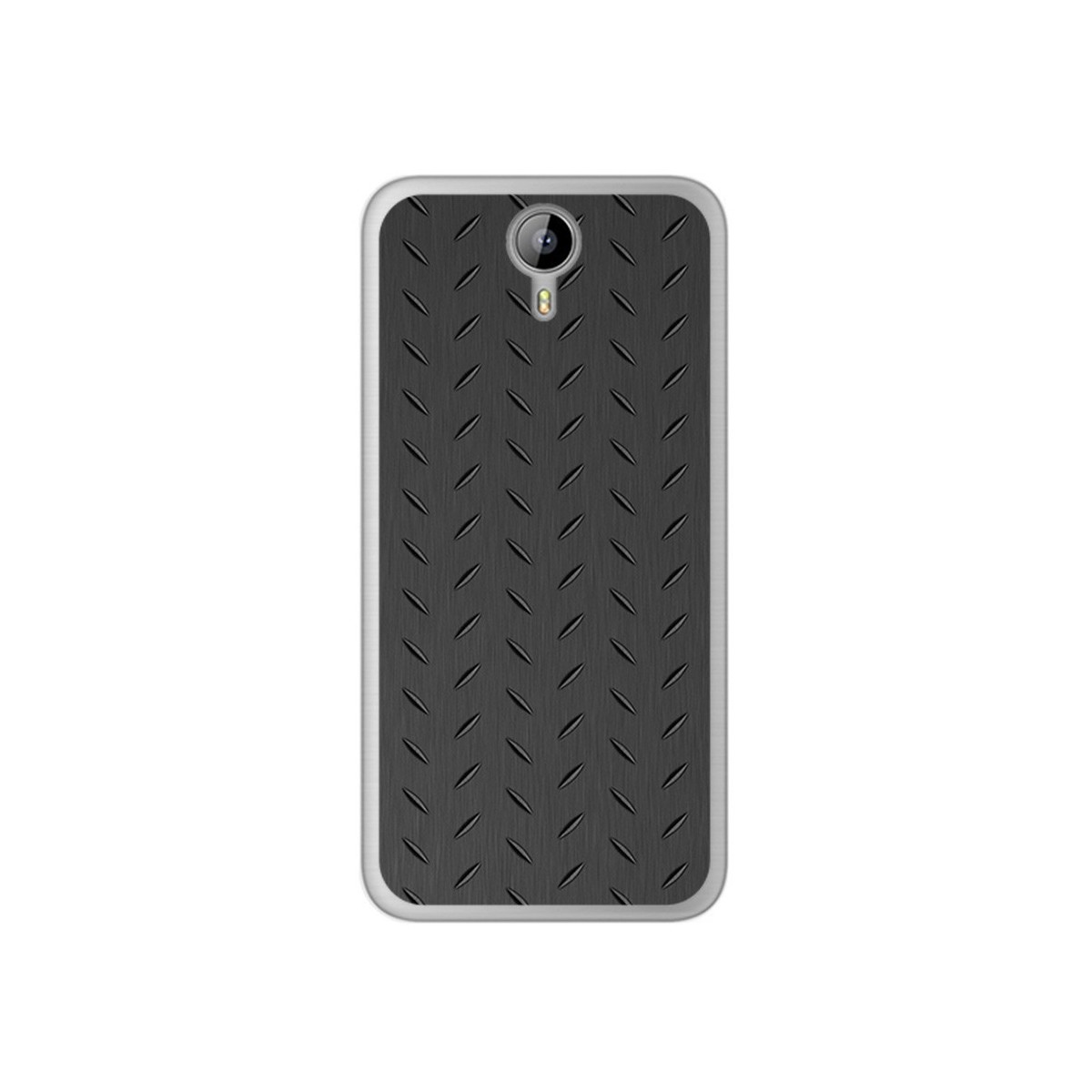 Funda Gel Tpu para Homtom HT3 Diseño Metal Dibujos