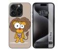 Funda Silicona compatible con IPhone 15 Pro (6.1) diseño Leon Dibujos