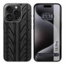Funda Silicona compatible con IPhone 15 Pro (6.1) diseño Neumatico Dibujos