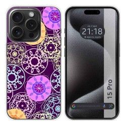 Funda Silicona compatible con IPhone 15 Pro (6.1) diseño Radial Dibujos