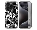 Funda Silicona compatible con IPhone 15 Pro (6.1) diseño Snow Camuflaje Dibujos