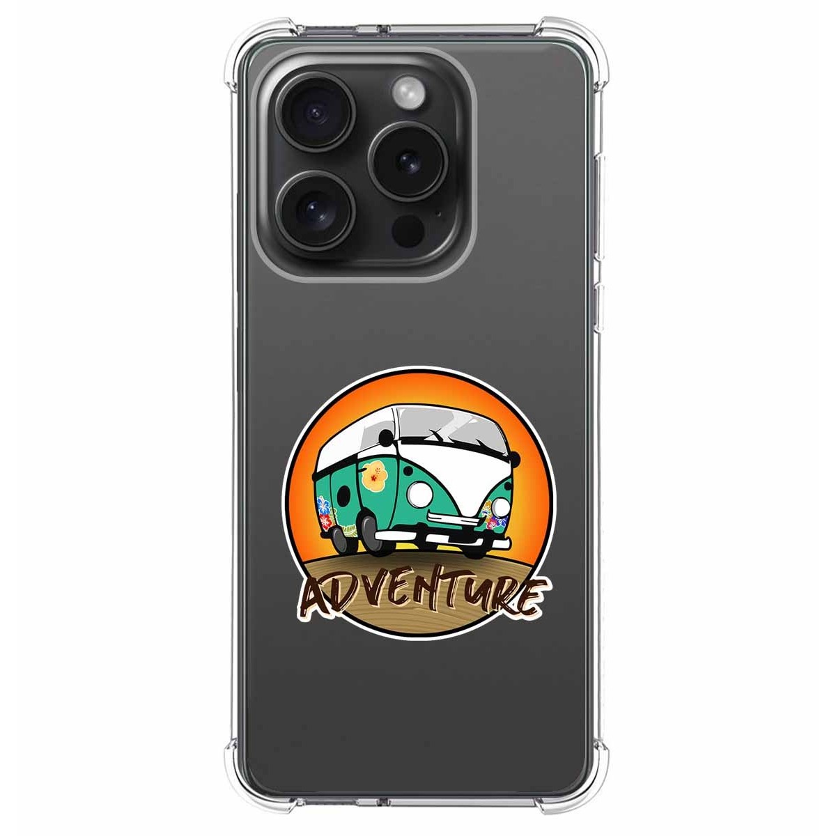 Funda Silicona Antigolpes compatible con IPhone 15 Pro (6.1) diseño Adventure Dibujos