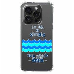 Funda Silicona Antigolpes compatible con IPhone 15 Pro (6.1) diseño Agua Dibujos