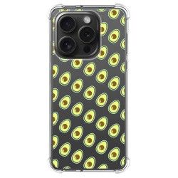 Funda Silicona Antigolpes compatible con IPhone 15 Pro (6.1) diseño Aguacate Dibujos