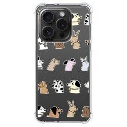 Funda Silicona Antigolpes compatible con IPhone 15 Pro (6.1) diseño Perros Dibujos